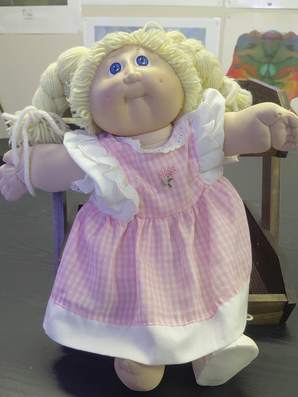 HM#2, Brat Face,"Green Signature '84" Cabbage Patch Kid Doll W/Original Clothing